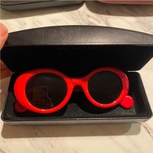 Moncler red sunglass